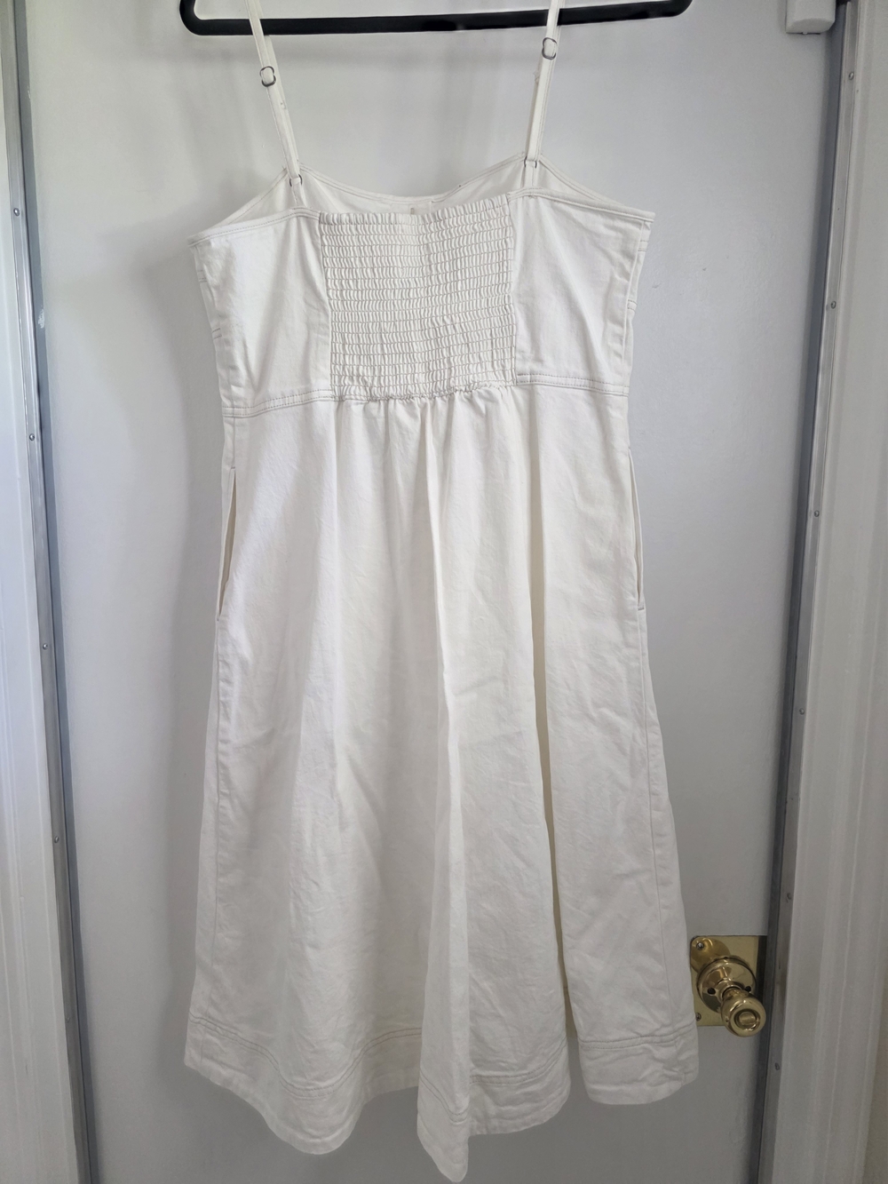 Universal Thread White Button-Front Spaghetti Strap Midi Dress - Picture 2 of 3